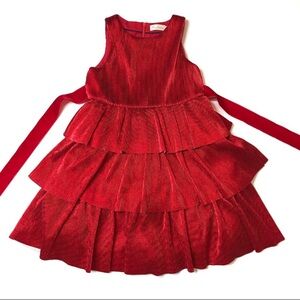 Mini Boden sparkle rockabilly red dress size 11-12Y